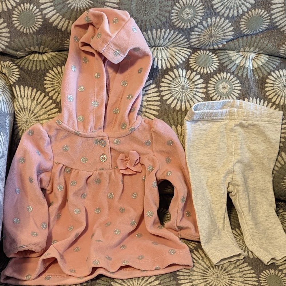 NWOT Infant Fleece Top and Pants Set